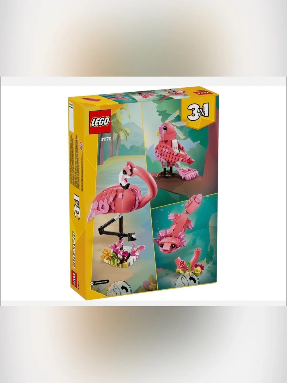 Lego Pink Flamingo 3 in 1 Creator Building Set